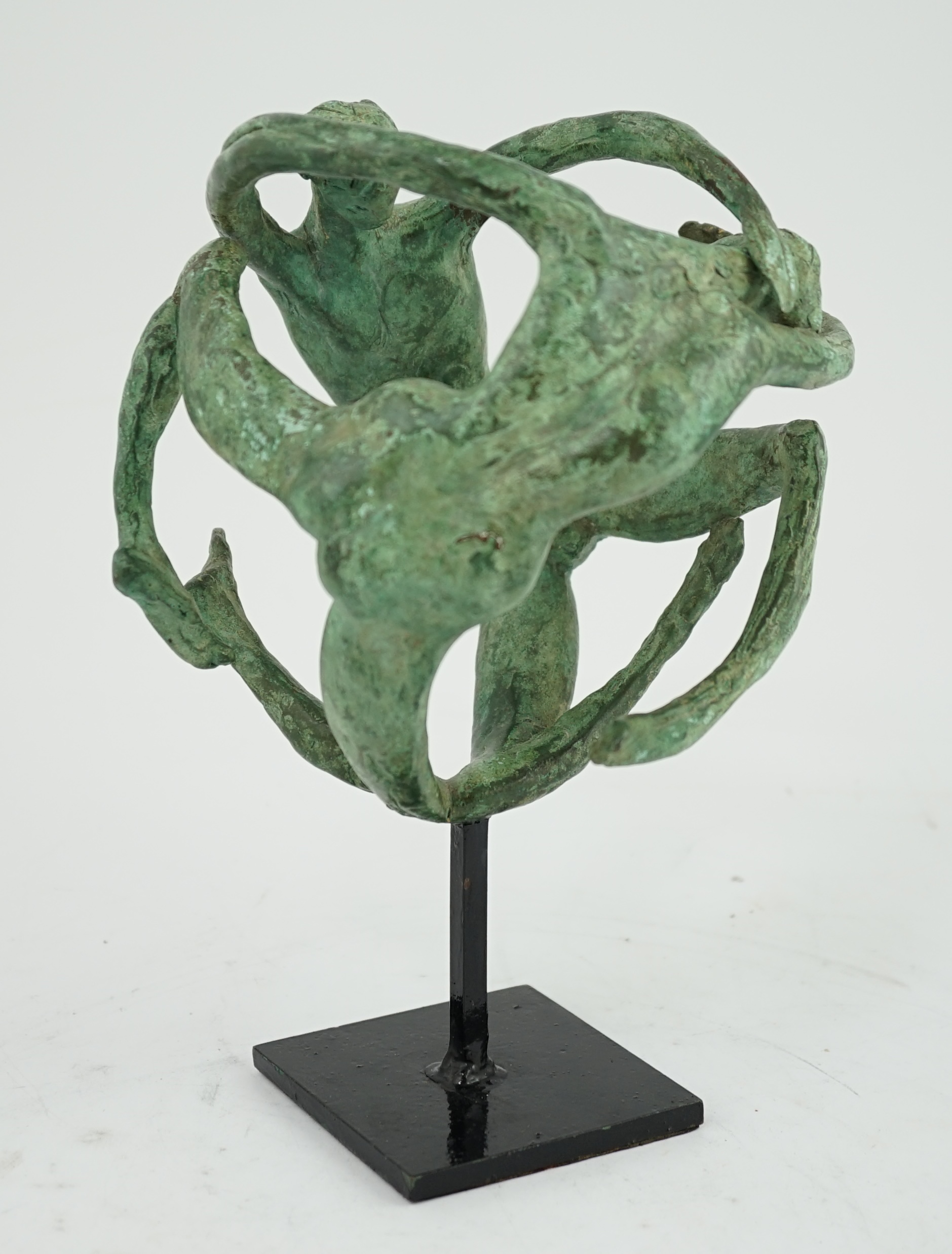 David Wynne (1926-2014). A bronze maquette, 'Dancing Nudes'